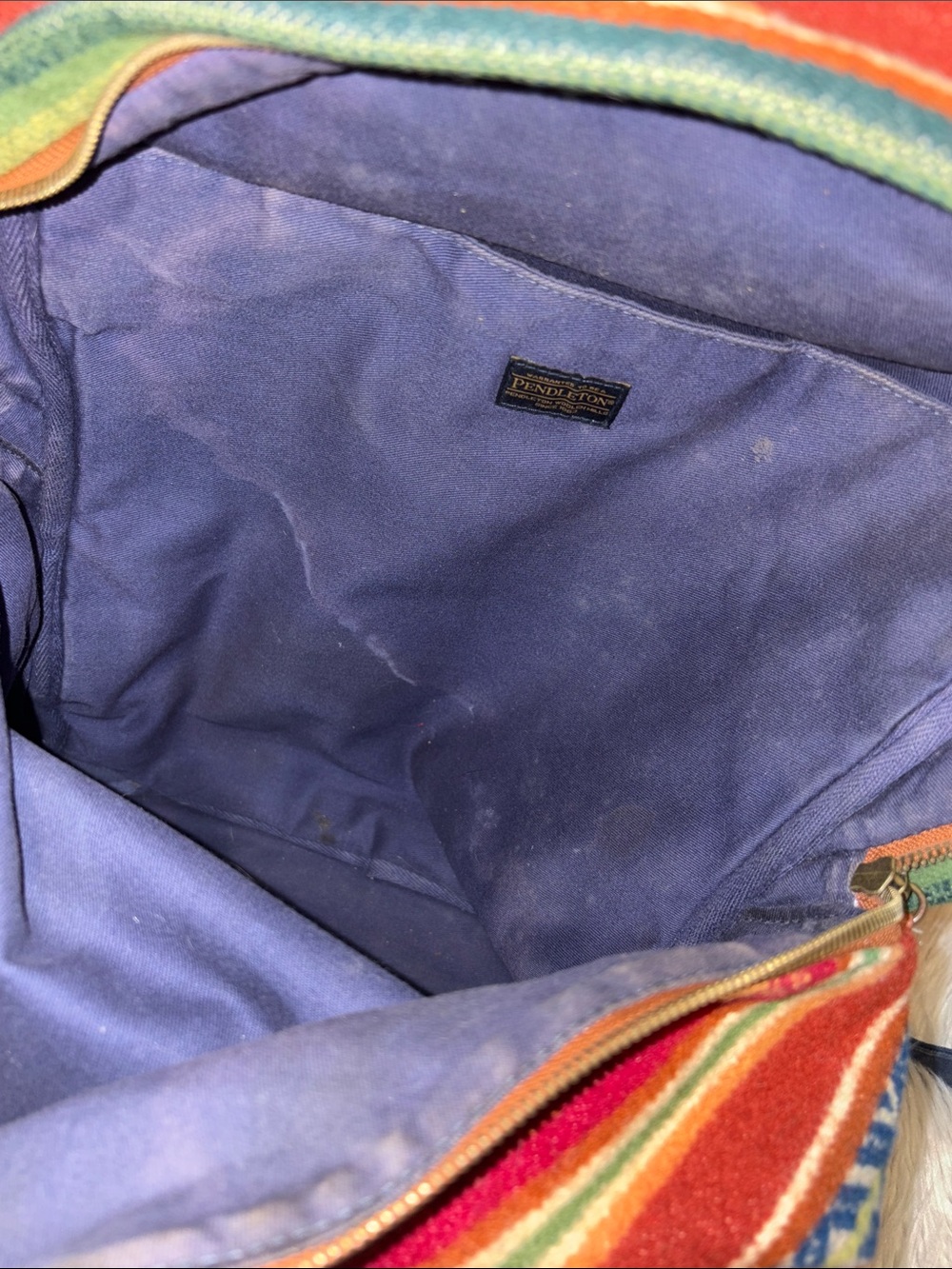 Pendleton Multicolor Striped Canvas Backpack - Picture 6 of 8